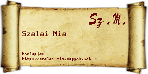 Szalai Mia névjegykártya